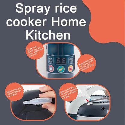 Speelkeuken Speelset met Rijstkoker, Pannen, Servies en Speeleten