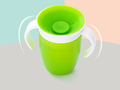 Lekvrije Draaibare Baby Drinkbeker met Handvatten en Draaideksel 1-2 Jaar