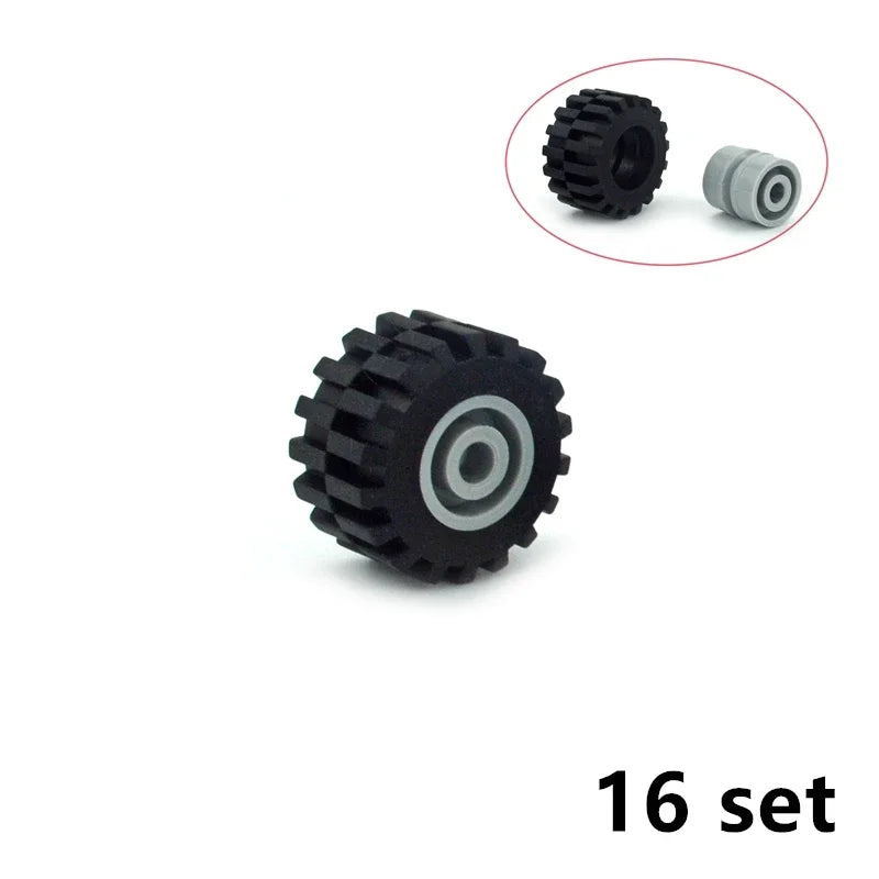 Wielen en assen set voor voertuigen – Compatibel met LEGO®