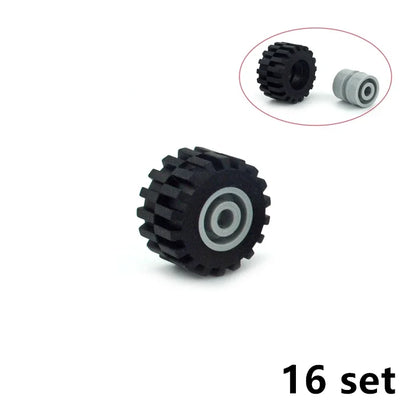 Wielen en assen set voor voertuigen – Compatibel met LEGO®