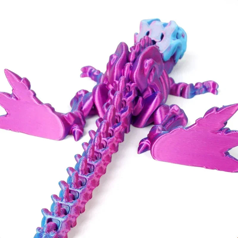 3D Geprint Draaibaar Dinosaurus Model