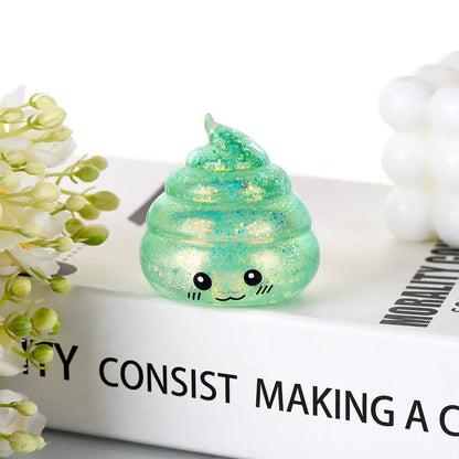 Squishy Poep Stressbal met Glitter