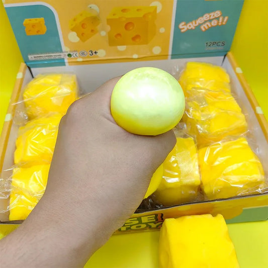 Kaasvormig Squishy Speeltje voor Ontspanning