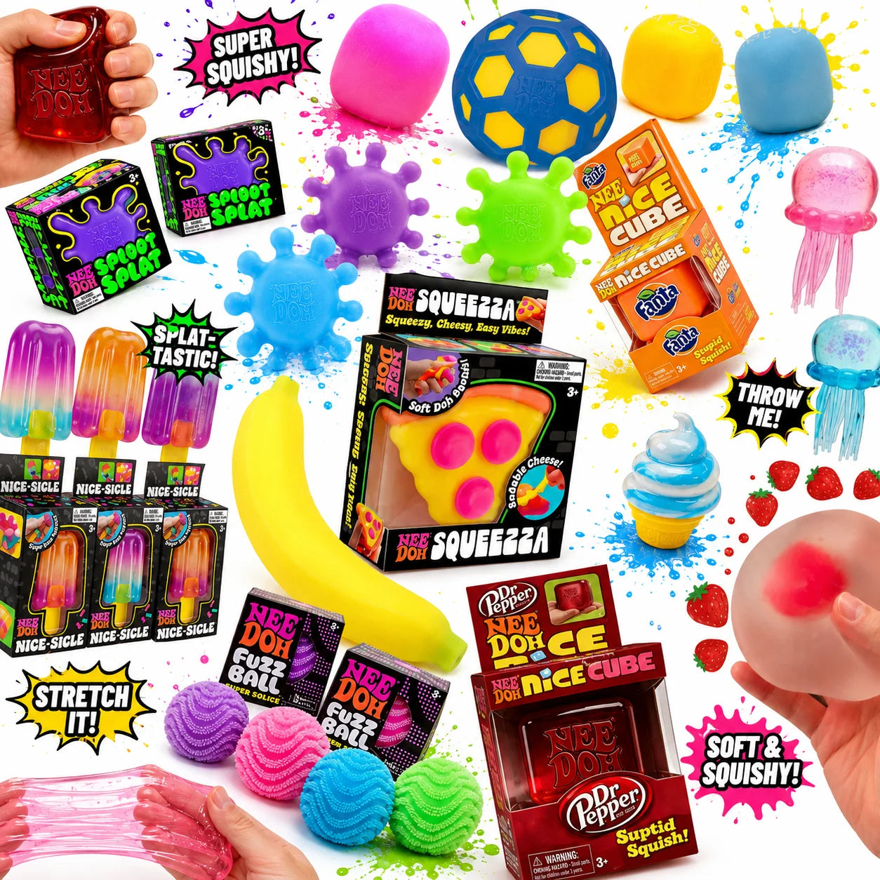 Squishy Fidget Speelgoed Set voor Stressvermindering