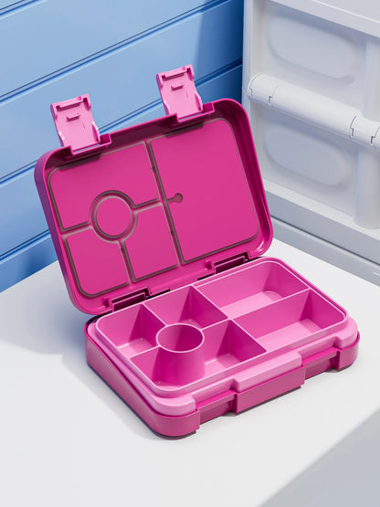Lekdichte Lunchbox met Vakken - Magnetronbestendig met Kerstprint
