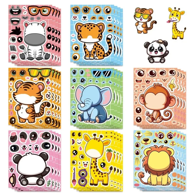 Maak Je Eigen Dieren Gezichtjes Stickers