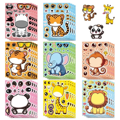 Maak Je Eigen Dieren Gezichtjes Stickers