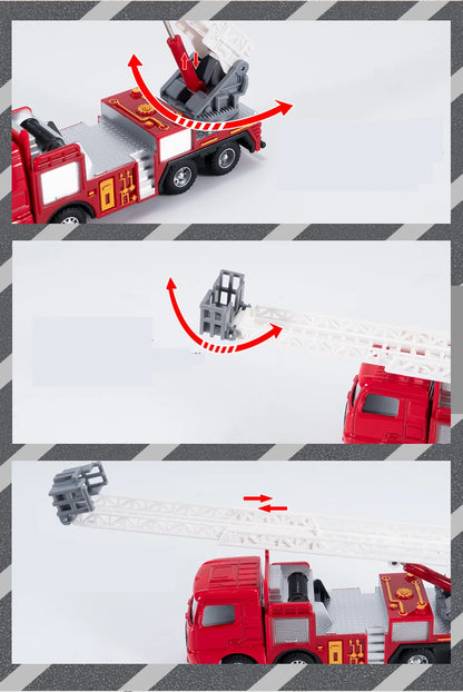 Speelgoed Brandweer Voertuigen Set – Metaal & Plastic
