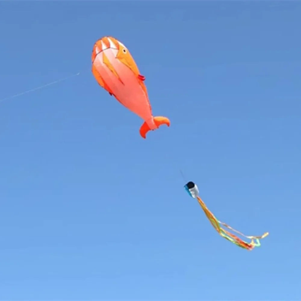 Grote Vlieger Walvis of Dolfijn – 2.2 meter met 100 meter vliegerlijn