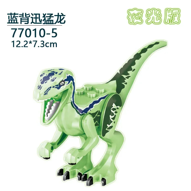 Dinosaurus Bouwblokken Set - T-Rex en Velociraptor