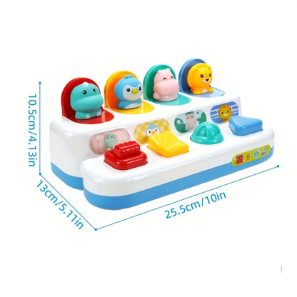 Baby Pop-Up Dieren Speelgoed met Knoppen