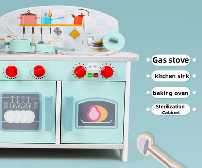 Houten Speelgoedkeuken met Koelkast voor Kinderen