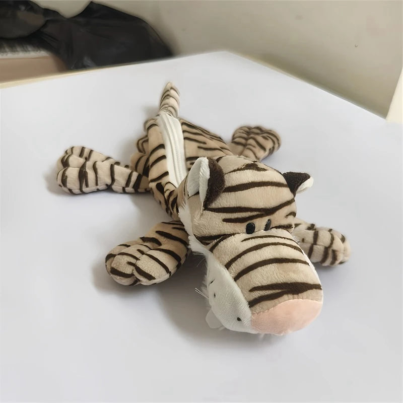 Grote Pluche Pennenzak met Dieren voor Schoolspullen
