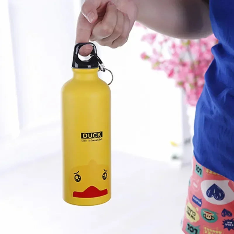 Dubbelwandige Geïsoleerde Drinkfles 500 ml met Leuke Dierenprint voor Kinderen