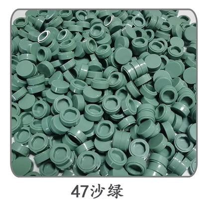 900 stuks Rond Bouwblokje 1x1 Tegel – Compatibel