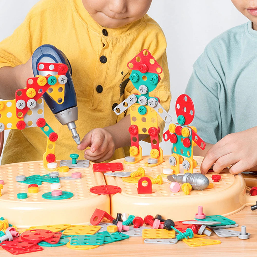 Speelgoed Gereedschapskist met Boormachine en Puzzel