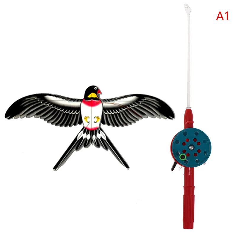Mini Cartoon Vlieger voor Kinderen met Handvat (40 cm)