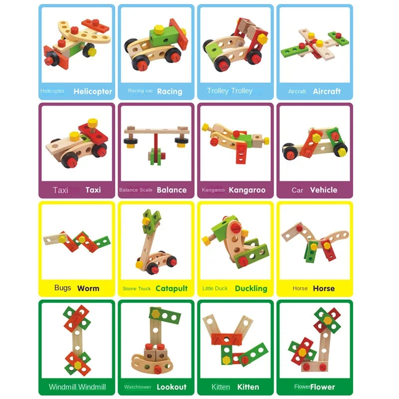 Houten Gereedschap Speelset voor Kinderen (3-6 jaar)