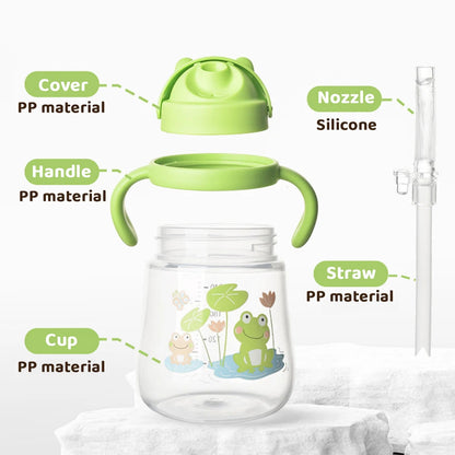 270ml Baby Drinkbeker met Rietje en Dubbele Handvatten