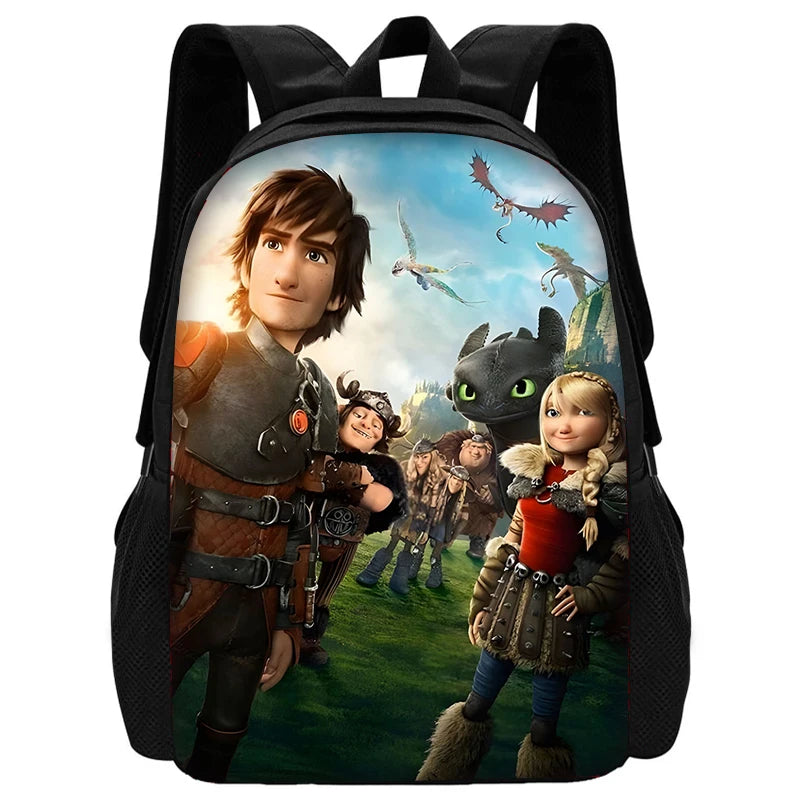 Toothless Schoolrugzak Set met Lunchtas en Etui