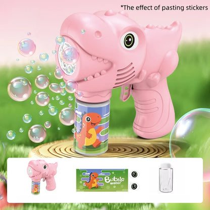 Draagbare Dinosaurus Bellenblaasmachine met Licht