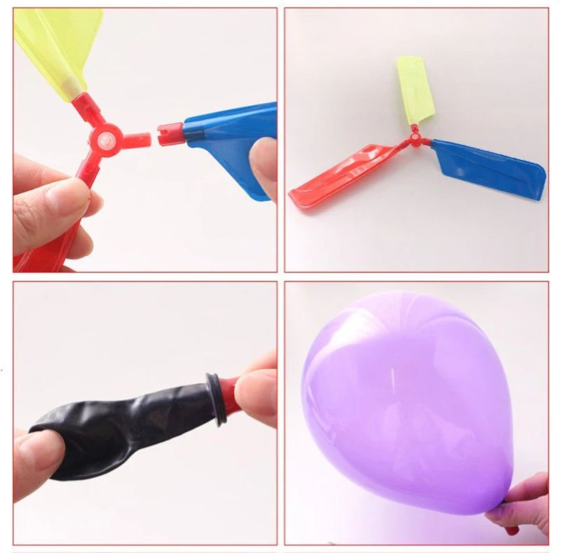 Ballon Helikopter Speelgoed Set (6 Stuks)