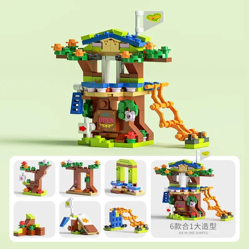 6-in-1 Bouwblokken Set Politie Brandweer Kasteel | LEGO®-compatibel 6-12 jaar