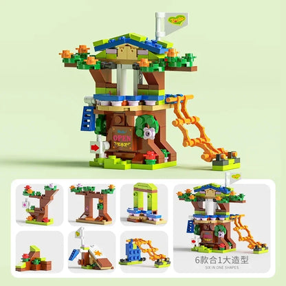 6-in-1 Bouwblokken Set Politie Brandweer Kasteel | LEGO®-compatibel 6-12 jaar