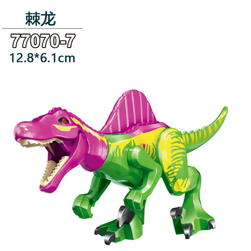 Dinosaurus Bouwblokken Set - T-Rex en Velociraptor