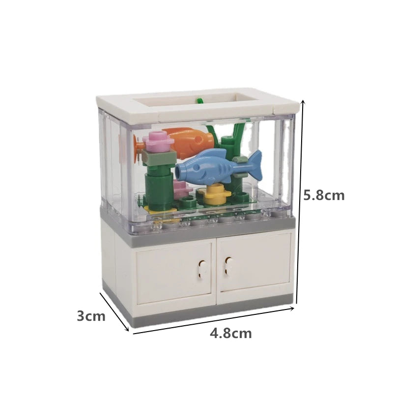 Bouwstenen Aquarium met Dieren | Compatibel met Lego