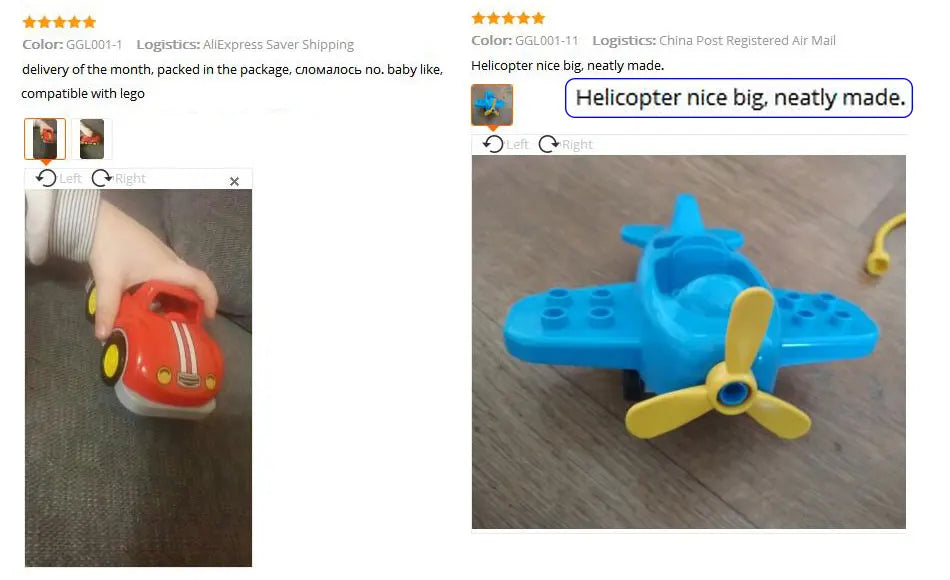 Voertuigen set voor grote bouwstenen – Compatibel met Duplo®