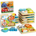 Houten 3D Puzzel voor Peuters 1-3 Jaar