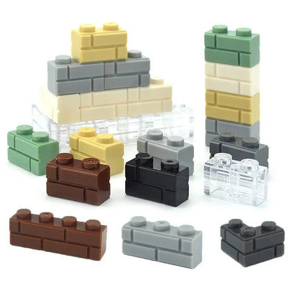Kleine bouwstenen voor muren | Compatibel met Lego | Diverse maten