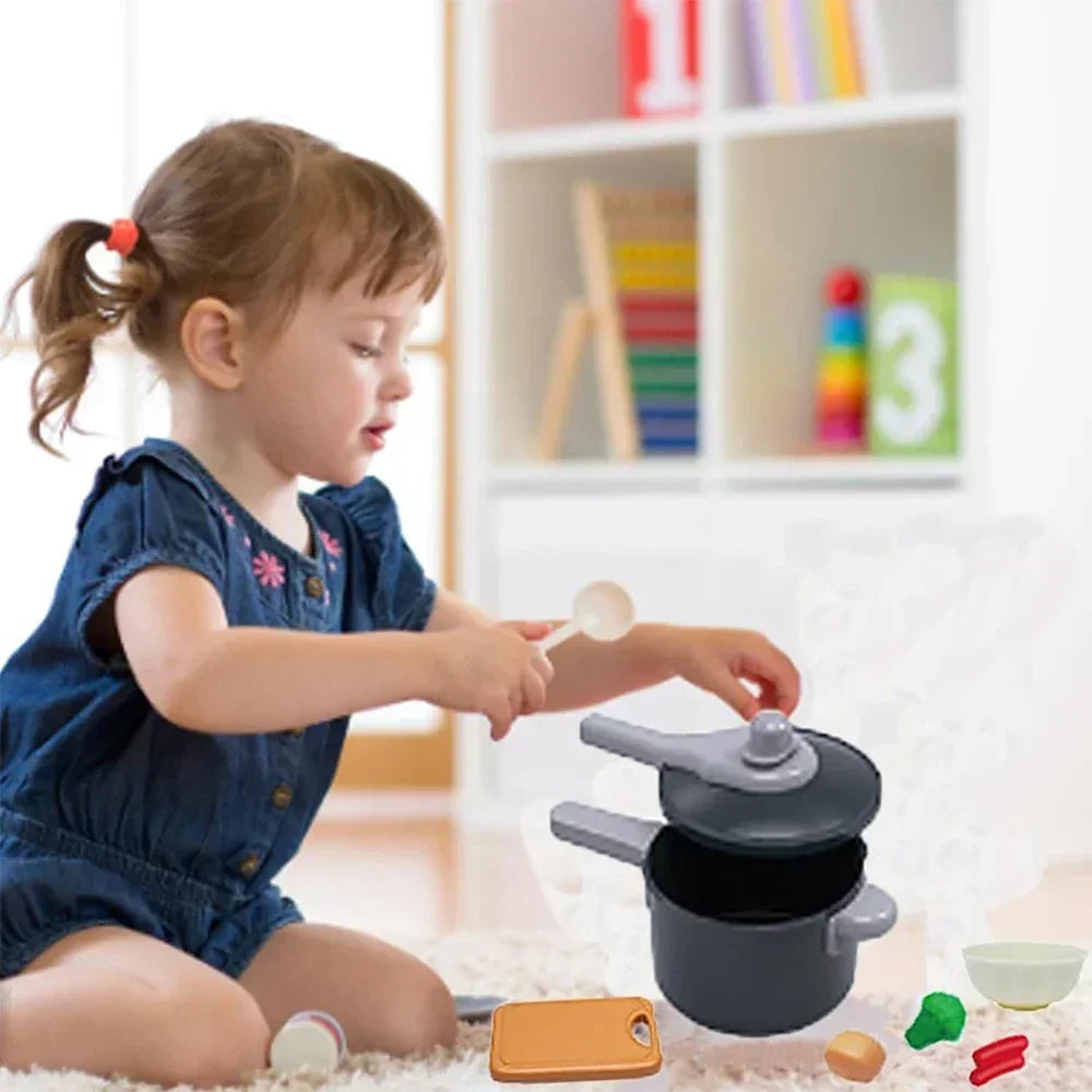 Speelkeuken Set met Accessoires, Pannen en Speeleten