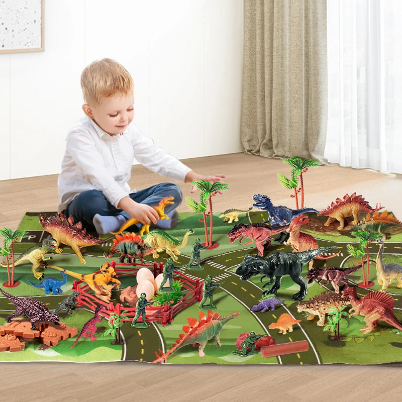 Grote Dinosaurus Speelset met Figuren en Accessoires voor Kinderen