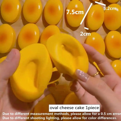 Squishy Knijpfiguur Kaasbroodje voor Stress en Ontspanning
