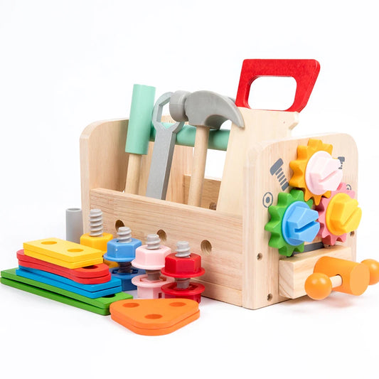 Houten Gereedschapset en Werkbank voor Kinderen