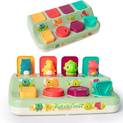 Baby Pop-Up Dieren Speelgoed met Knoppen