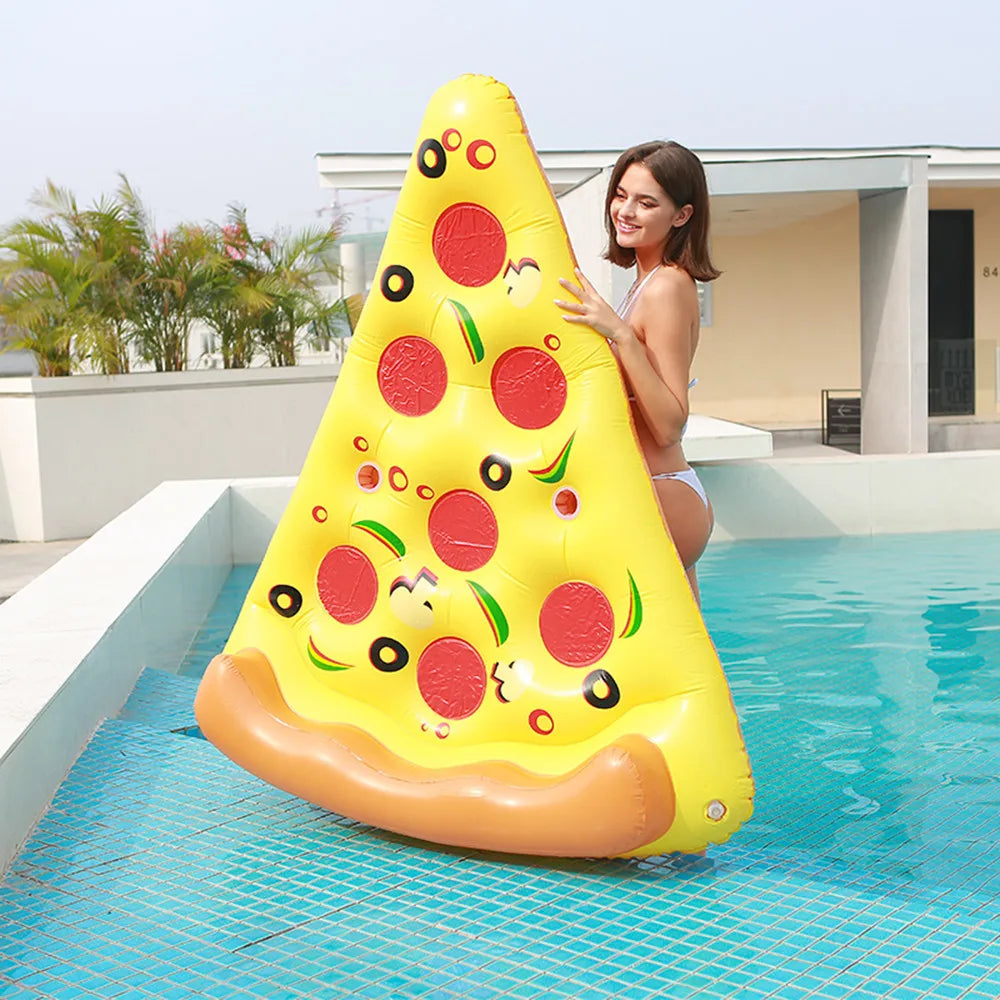 Groot Opblaasbaar Pizza Zwemmatras
