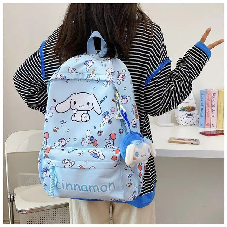 Sanrio Schooltas met My Melody, Cinnamoroll & Kuromi + Mini Tasje