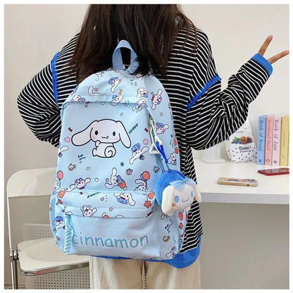 Sanrio Schooltas met My Melody, Cinnamoroll & Kuromi + Mini Tasje
