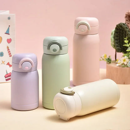 Compacte RVS Thermosfles voor Kinderen – Houdt Drankjes Warm of Koud