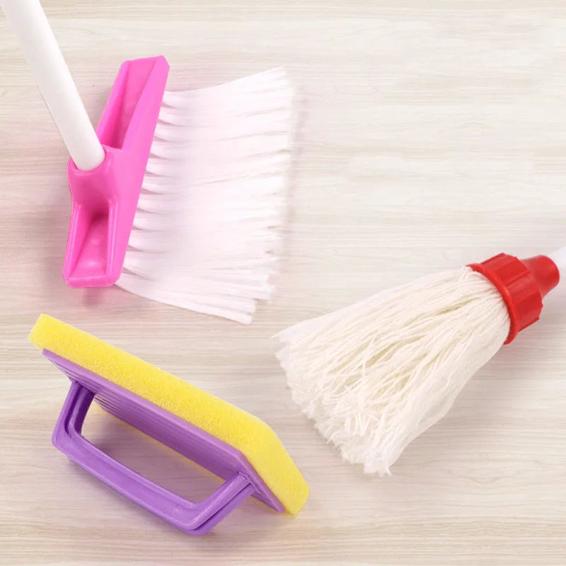 Schoonmaakset voor Kinderen: Bezem, Stoffer, Blik, Emmer en Dweil