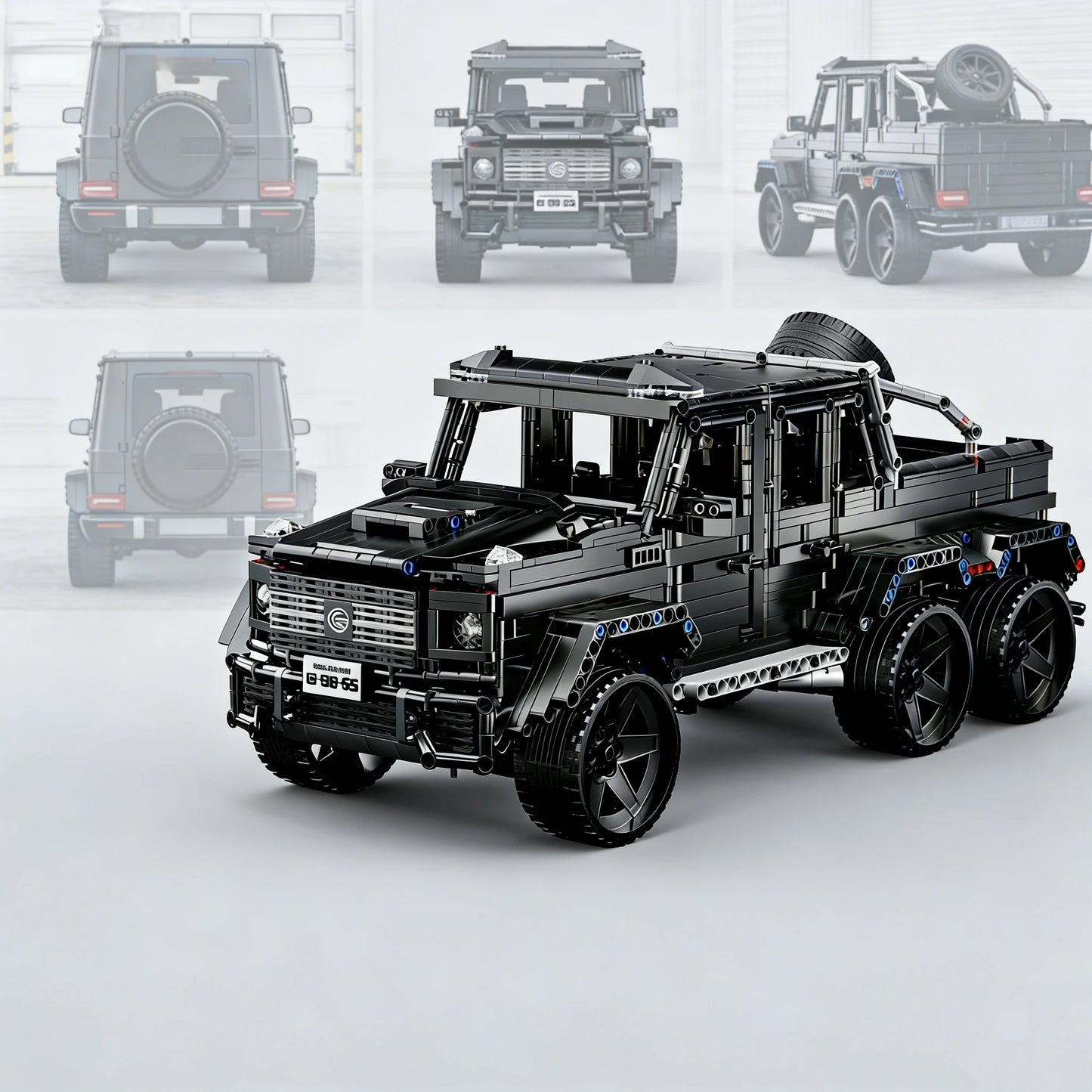 Bouwset Mercedes G65 6x6 Racewagen – 1900 Bouwstenen LEGO®-compatibel