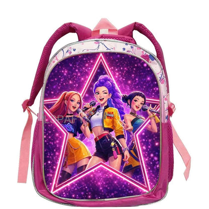 Zachte Roze Cartoon Rugzak 12 inch voor Kinderen