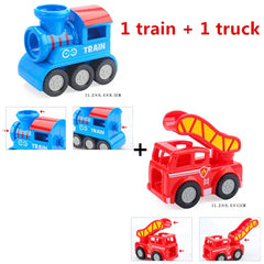 1 train 1 truck