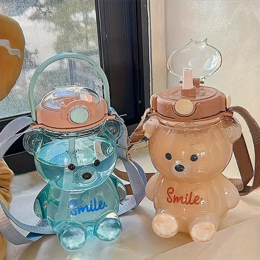 Beer Drinkfles voor Kinderen met Rietje en Flip-top
