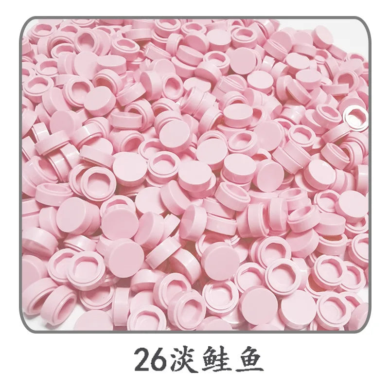900 stuks Rond Bouwblokje 1x1 Tegel – Compatibel