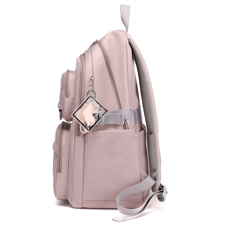 Roze Schooltas Rugzak voor Meisjes en Tieners