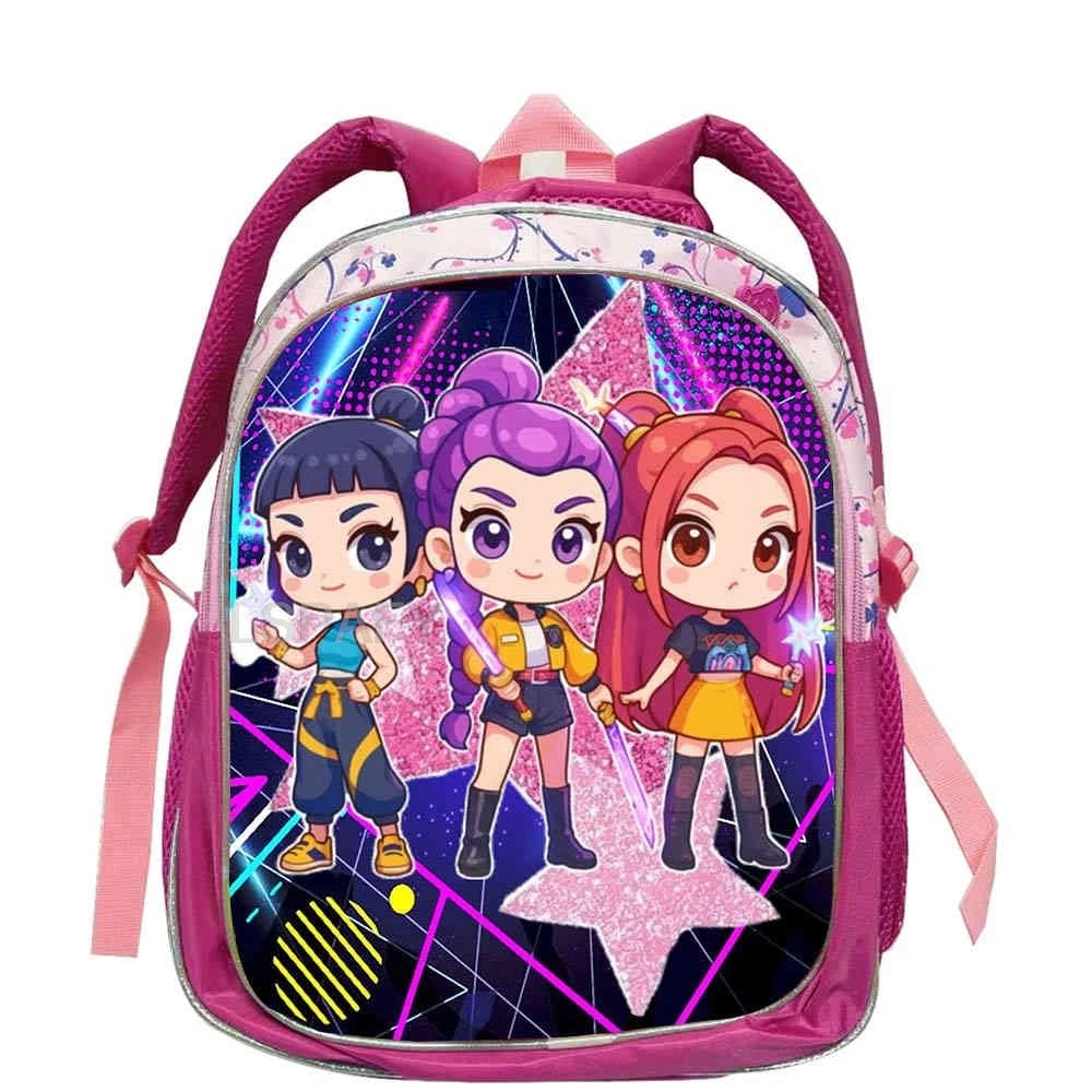 Zachte Roze Cartoon Rugzak 12 inch voor Kinderen